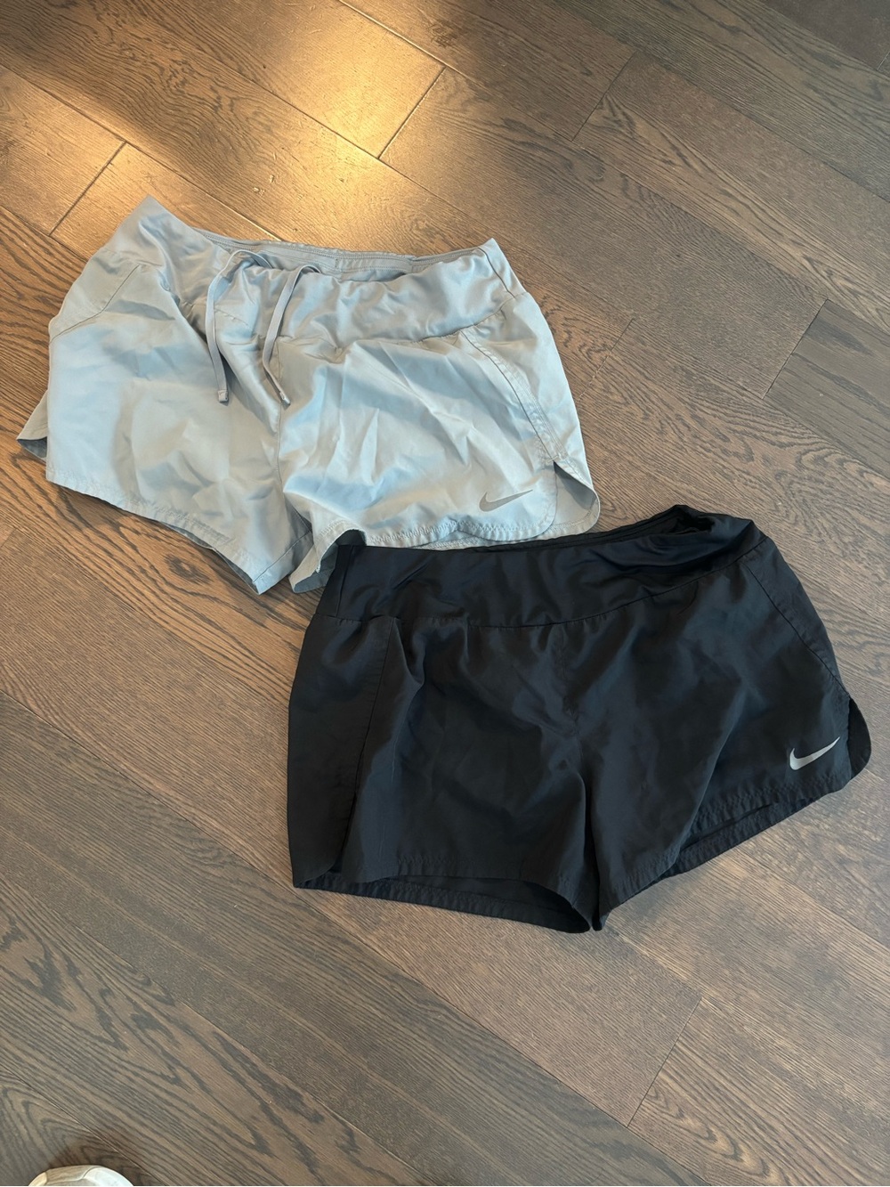 Nike Women’s Athletic Shorts Duo — Black & Light Gray